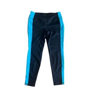 Torrid Active Leggings Plus Black Teal Athletic Yoga Pants Sz 1 (1X)